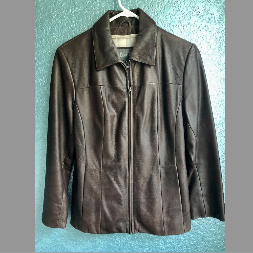 Wilson's Leather Chocolate Brown Leather Jacket